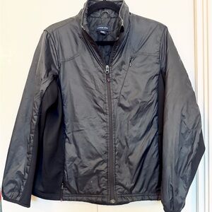 Lands' End Kids Black Windbreaker Jacket